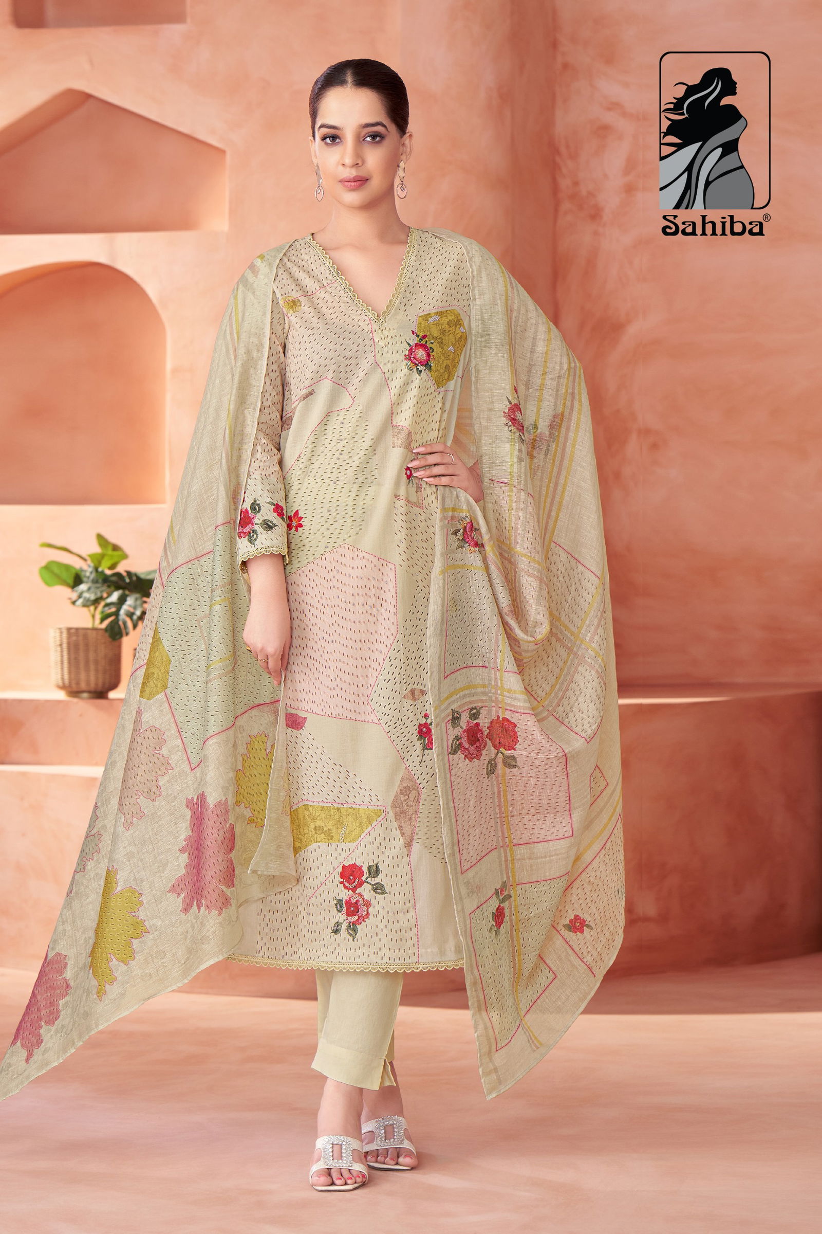 Suvya By Sahiba Lawn Cotton Digital Printed Dress Material Exporters In India